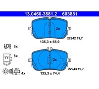 ATE 13.0460-3881.2 Kit pastiglie freni