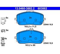 ATE 13.0460-3882.2 Kit pastiglie freno, Freno a disco per MERCEDES-BENZ