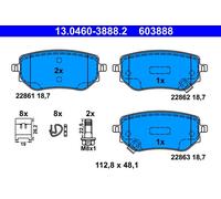 Set di pastiglie freno ATE 13.0460-3888.2