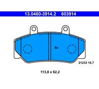 ATE 13.0460-3914.2 Kit pastiglie freno, Freno a disco per VOLVO
