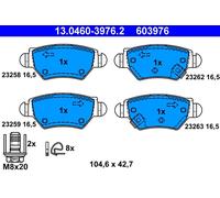 ATE 13.0460-3976.2 Kit pastiglie freno, Freno a disco per CHEVROLET,OPEL,VAUXHAL
