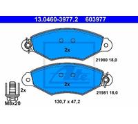 ATE 13.0460-3977.2 - Kit pastiglie freno asse anteriore 603977