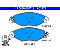 ATE 13.0460-3977.2 Kit pastiglie freno, Freno a disco per CITROËN,NISSAN,RENAULT