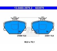 ATE 13.0460-3979.2 - Kit pastiglie freno asse anteriore 603979