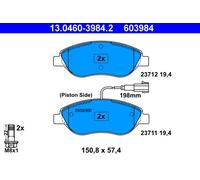 Set di pastiglie freno ATE 13.0460-3984.2, anteriore