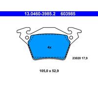ATE 13.0460-3985.2 Kit pastiglie freno, Freno a disco per MERCEDES-BENZ