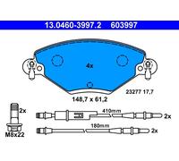 Set di pastiglie freno ATE 13.0460-3997.2, anteriore