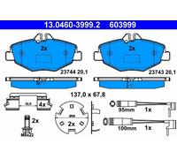 Set di pastiglie freno ATE 13.0460-3999.2, fronte