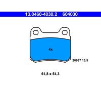 Set di pastiglie freno ATE 13.0460-4030.2, posteriore
