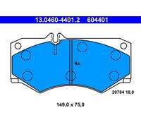 ATE 13.0460-4401.2 Kit pastiglie freno, Freno a disco per MERCEDES-BENZ,PUCH