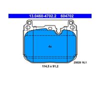 ATE 13.0460-4702.2 Kit pastiglie freni