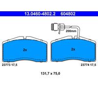 ATE 13.0460-4802.2 Kit pastiglie freno, Freno a disco per AUDI