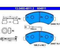 ATE 13.0460-4811.2 Kit pastiglie freno, Freno a disco per CITROËN,FIAT,OPEL,PEUG