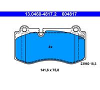 KIT PASTIGLIE FRENO ANT ATE MERCEDES-BENZ CLASSE S S 350 I 4x4 155KW 09>10 13...