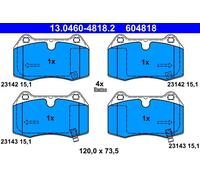 ATE 13.0460-4818.2 Kit pastiglie freno, Freno a disco per NISSAN
