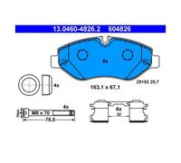 ATE 13.0460-4826.2 - Kit Pastiglie Freno, Freno A Disco