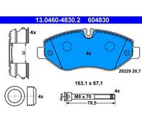 ATE 13.0460-4830.2 Kit pastiglie freno, Freno a disco per IVECO