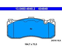 Set di pastiglie freno ATE 13.0460-4848.2, fronte