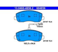 Set di pastiglie freno ATE 13.0460-4856.2, fronte
