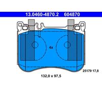 ATE 13.0460-4870.2 Kit pastiglie freno, Freno a disco per MERCEDES-BENZ