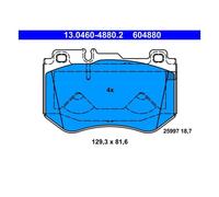 ATE 13.0460-4880.2 - Kit pastiglie freno asse anteriore 604880