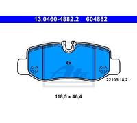 ATE 13.0460-4882.2 - Kit pastiglie freno asse posteriore 604882