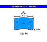ATE 13.0460-4921.2 Kit pastiglie freno, Freno a disco per CITROËN
