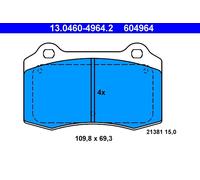 ATE 13.0460-4964.2 Kit pastiglie freno a disco PEUGEOT CITROEN SEAT