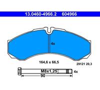 ATE 13.0460-4966.2 Kit pastiglie freno, Freno a disco per IVECO,RENAULT TRUCKS