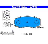 ATE 13.0460-4980.2 Kit pastiglie freno, Freno a disco per CITROËN,FIAT,PEUGEOT