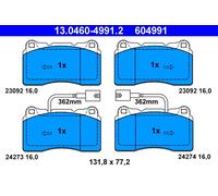 ATE 13.0460-4991.2 Kit pastiglie freno, Freno a disco per ALFA ROMEO
