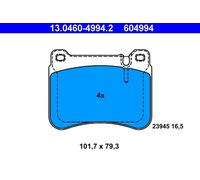 KIT PASTIGLIE FRENO ANT ATE MERCEDES-BENZ CLASSE C C 270 I 125KW 00>07 130460...