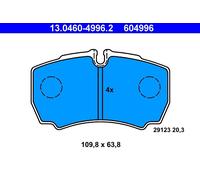 ATE 13.0460-4996.2 Kit pastiglie freno, Freno a disco per IVECO