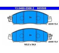 ATE 13.0460-5508.2 Kit pastiglie freno, Freno a disco per NISSAN