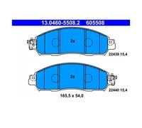 Set di pastiglie freno, freno a disco ATE 13.0460-5508.2, Anteriore