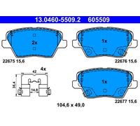 ATE 13.0460-5509.2 Kit pastiglie freno, Freno a disco per HYUNDAI,KIA