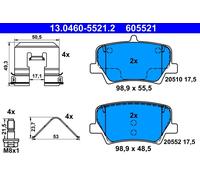 ATE 13.0460-5521.2 Kit pastiglie freni