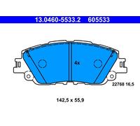 ATE 13.0460-5533.2 Kit pastiglie freno, Freno a disco per LEXUS,TOYOTA