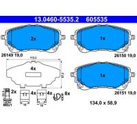 ATE 13.0460-5535.2 Kit pastiglie freno, Freno a disco per TOYOTA