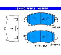 ATE 13.0460-5545.2 Kit pastiglie freno, Freno a disco per SUBARU