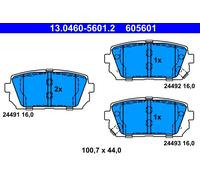 ATE 13.0460-5601.2 Kit pastiglie freno, Freno a disco per KIA