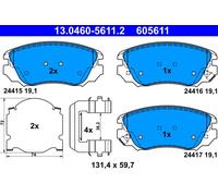 KIT PASTIGLIE FRENO ANT ATE CHEVROLET MALIBU 2.4 125KW 12> 13046056112