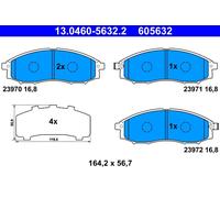 ATE 13.0460-5632.2 Kit pastiglie freno, Freno a disco per NISSAN