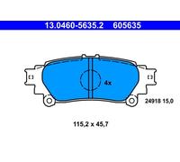 ATE 13.0460-5635.2 Kit pastiglie freno, Freno a disco per LEXUS,TOYOTA
