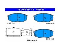 Set di pastiglie freno ATE 13.0460-5641.2, anteriore
