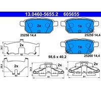 ATE 13.0460-5655.2 Kit pastiglie freno, Freno a disco per SUZUKI