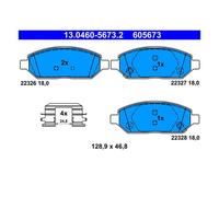 Set di pastiglie freno ATE 13.0460-5673.2, anteriore