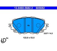 Set di pastiglie freno ATE 13.0460-5682.2, anteriore