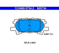 ATE 13.0460-5734.2 Kit pastiglie freno, Freno a disco per LEXUS,TOYOTA