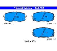 Set di pastiglie freno ATE 13.0460-5742.2, fronte